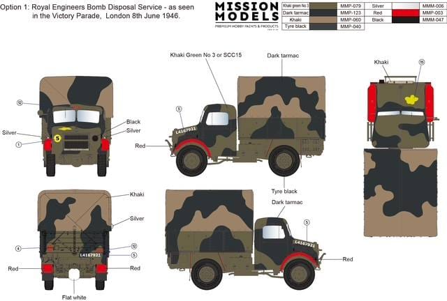 300 - Gecko Models - 35GM0096 - Bedford OXD 4x2 GS (Metal Body) - paint schemes