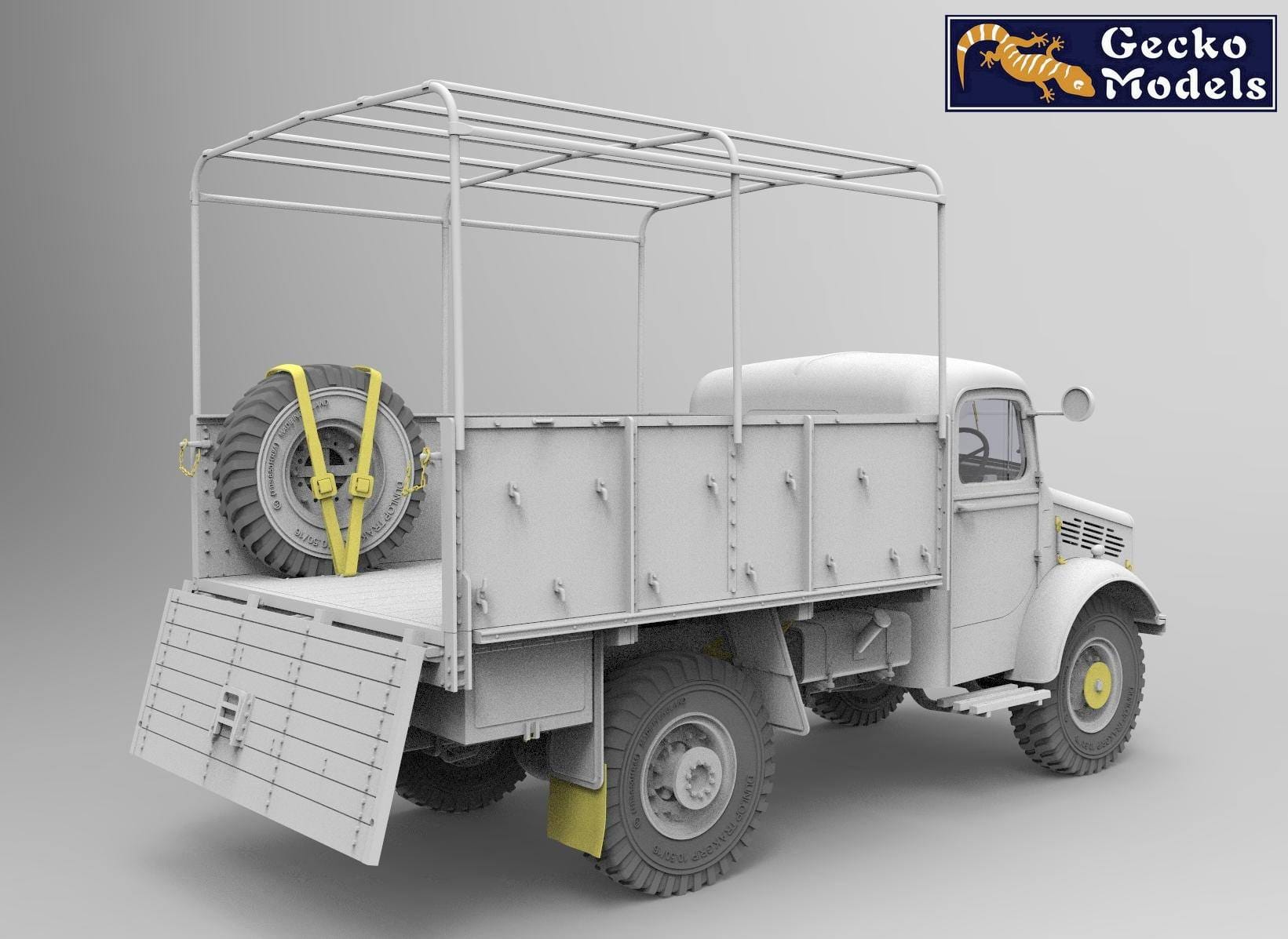 Gecko Models - 35GM0096 - Bedford OXD 4x2 GS (Metal Body) - digital model
