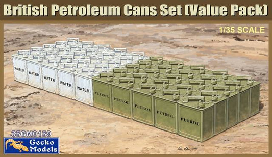 010 - Gecko Models - 35GM0159 - British 2 gal Petrol Tins Set (Early Type) - primary image