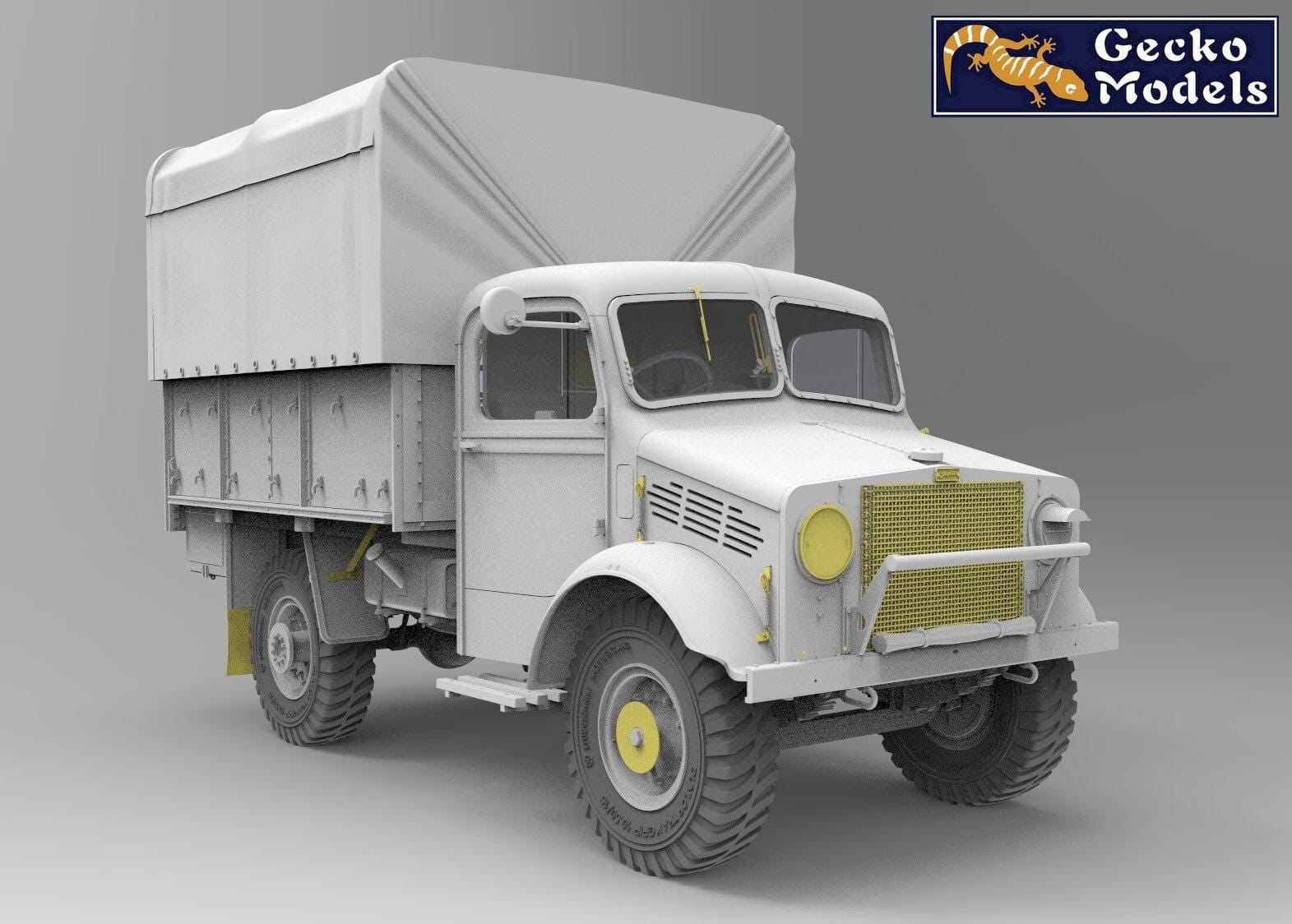 Gecko Models - 35GM0096 - Bedford OXD 4x2 GS (Metal Body) - digital model