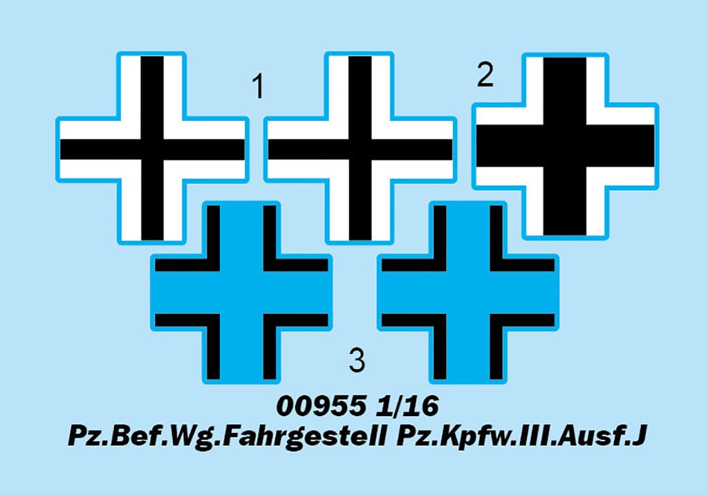 400 - Trumpeter - 00955 - Pz.Bef.Wg. III Ausf. J - decals