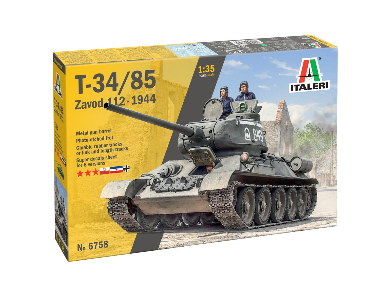 010 - Italeri - 6758 - T-34-85 obr. 1944 Zavod 112 - primary image
