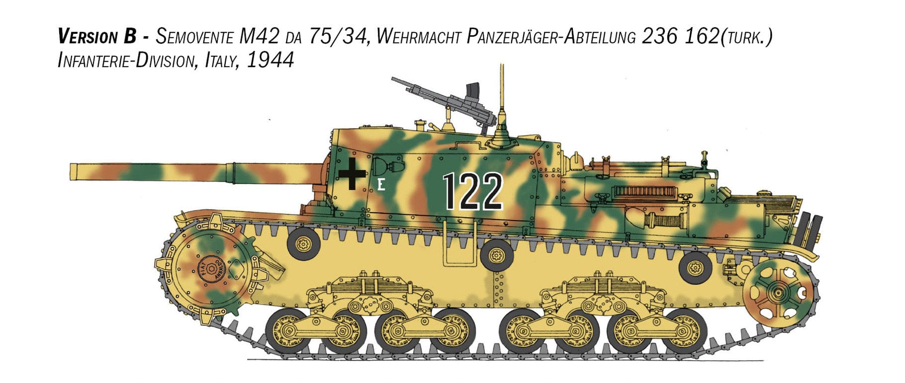 Italeri - 6569 - Semovente M42 da 75/34 - paint schemes