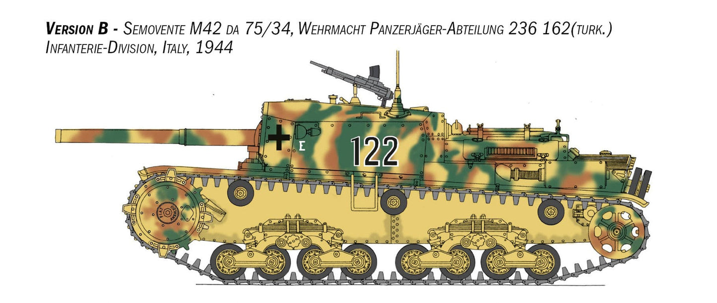 301 - Italeri - 6569 - Semovente M42 da 75/34 - paint schemes