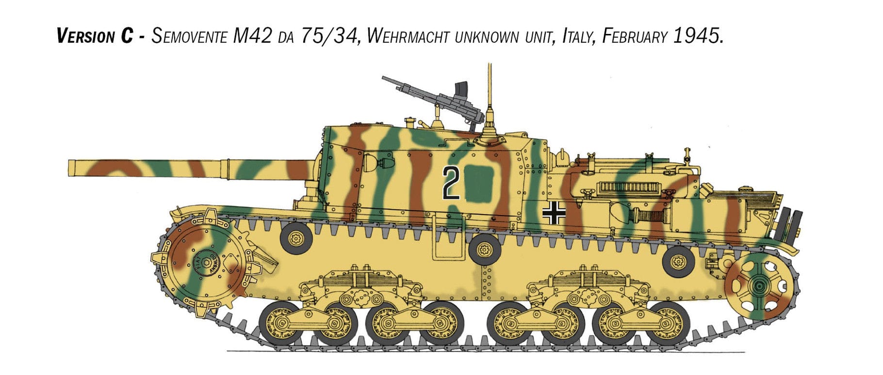 Italeri - 6569 - Semovente M42 da 75/34 - paint schemes