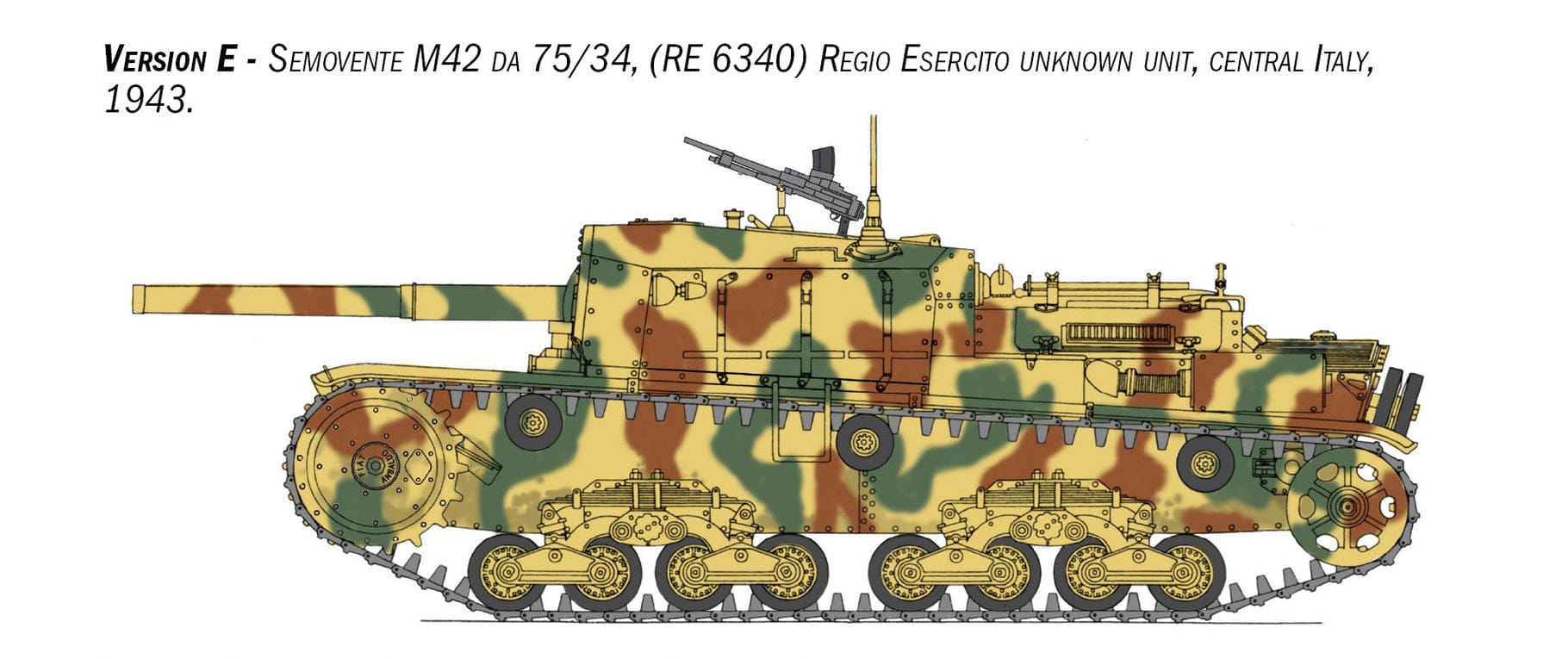 Italeri - 6569 - Semovente M42 da 75/34 - paint schemes