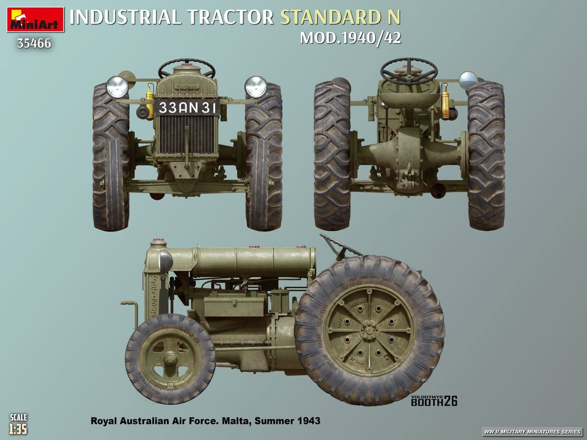300 - Miniart - 35466 - Fordson Model N Industrial (1940-42) - paint schemes