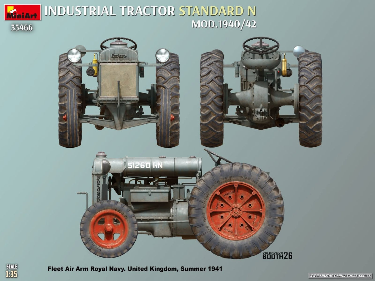 301 - Miniart - 35466 - Fordson Model N Industrial (1940-42) - paint schemes