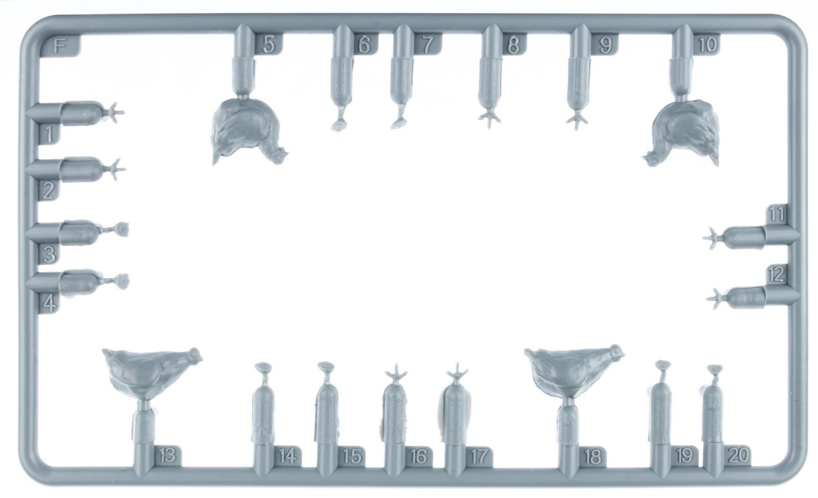 Miniart - 38112 - Chickens - sprue