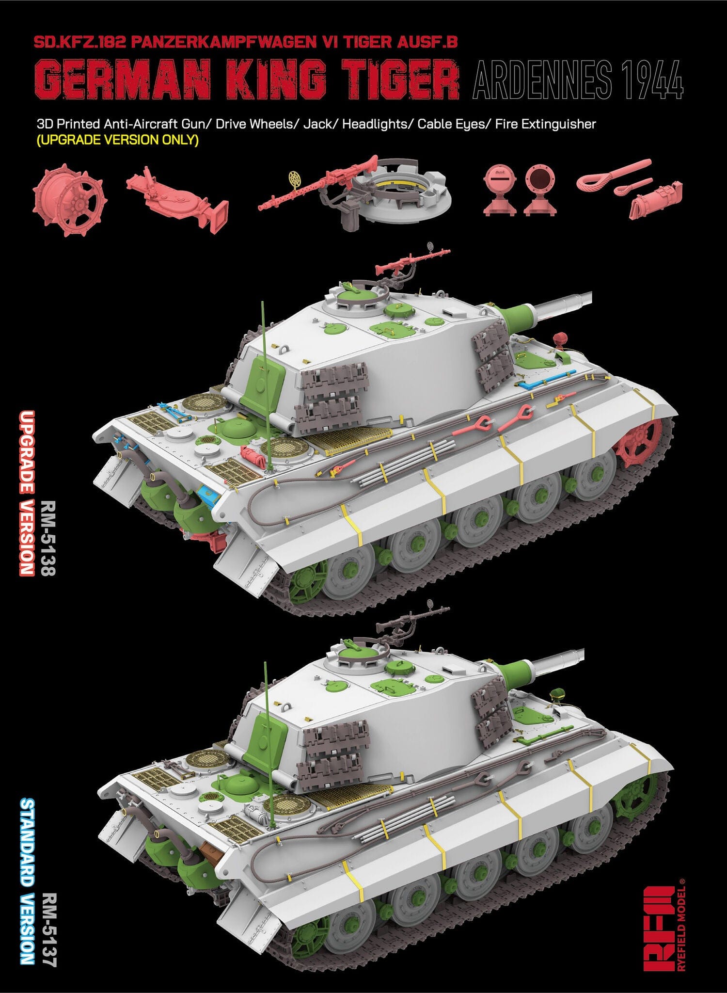 Rye Field Model - 5137 - Henschel Pz.Kpfw. VI Tiger II Ausf. B Königstiger - digital model