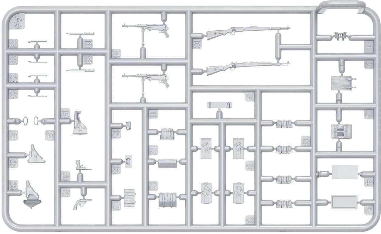 Miniart - 53051 - German Kampfgruppe Hansen - sprue