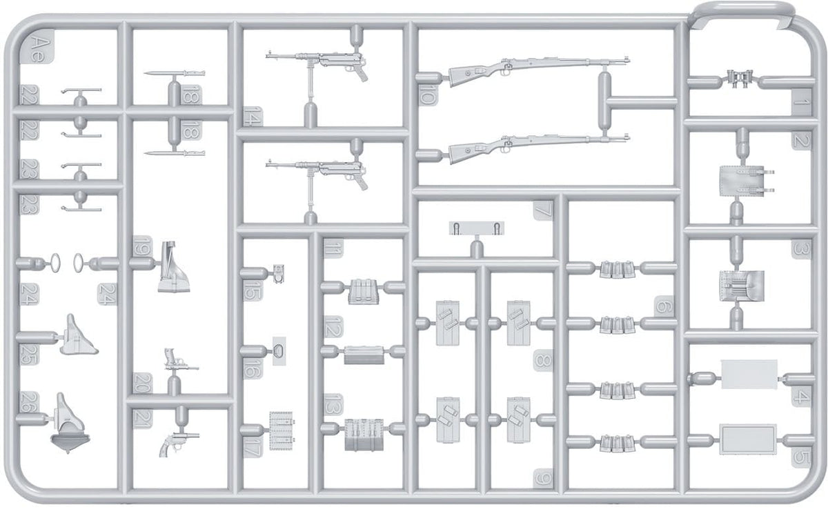 202 - Miniart - 53051 - German Kampfgruppe Hansen - sprue