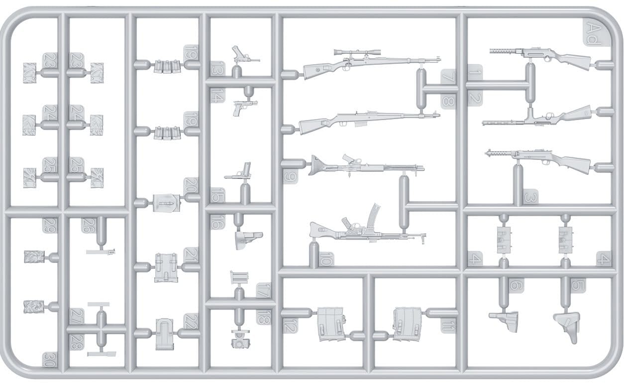 Miniart - 53051 - German Kampfgruppe Hansen - sprue
