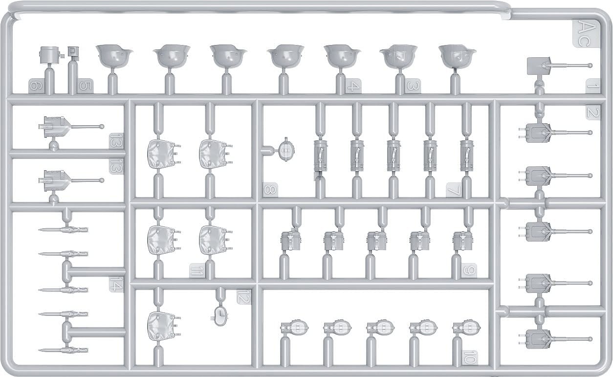 Miniart - 53051 - German Kampfgruppe Hansen - sprue