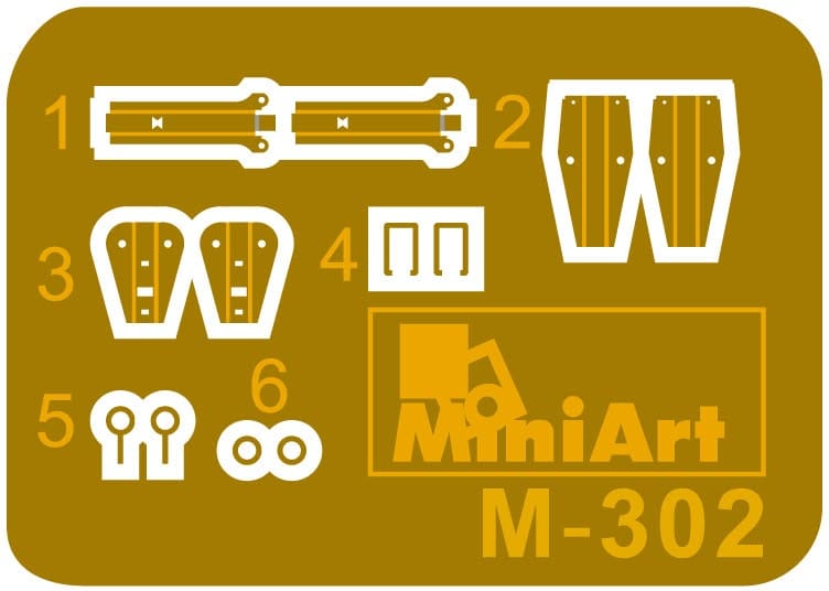 280 - Miniart - 53051 - German Kampfgruppe Hansen - photo-etched parts