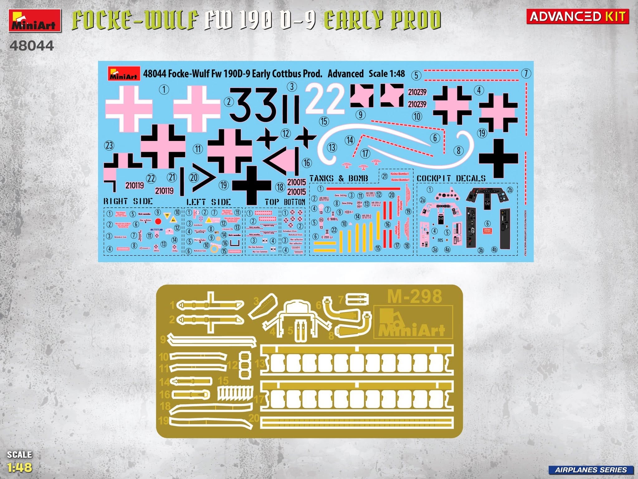 Miniart - 48044 - Focke-Wulf Fw 190 D-9 (early) - decals