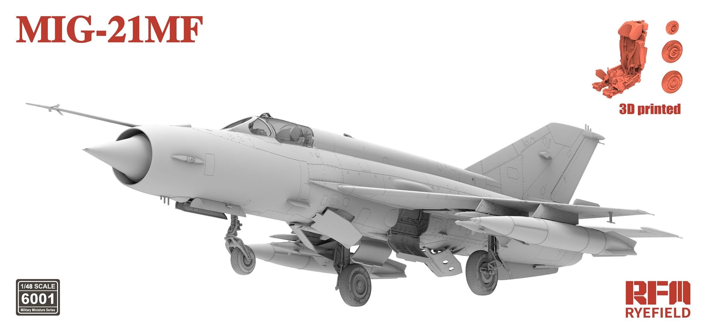Rye Field Model - 6001 - Mikoyan-Gurevich MiG-21MF Fishbed J - digital model