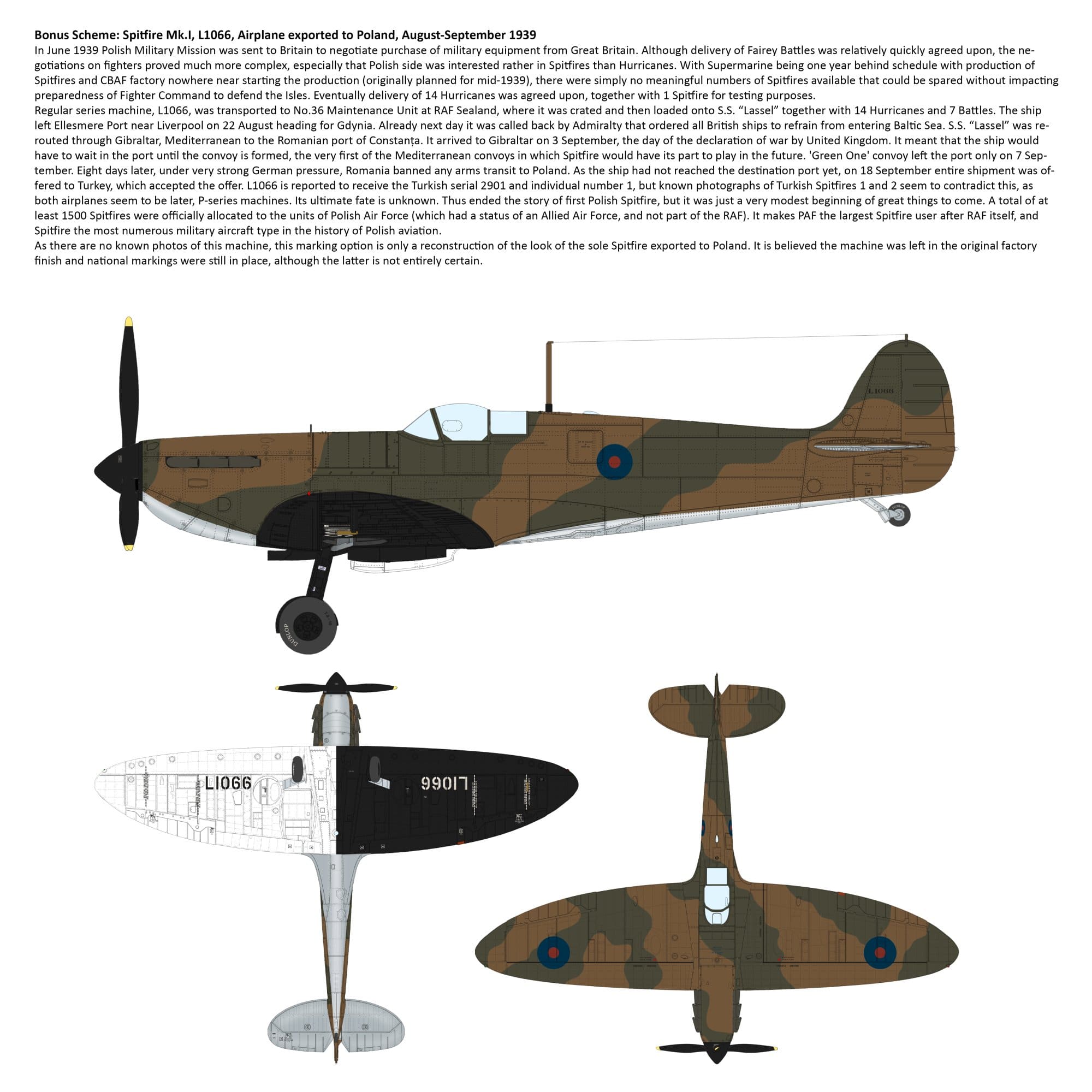 IBG - 72580 - Supermarine Spitfire Mk V (trop) - paint schemes