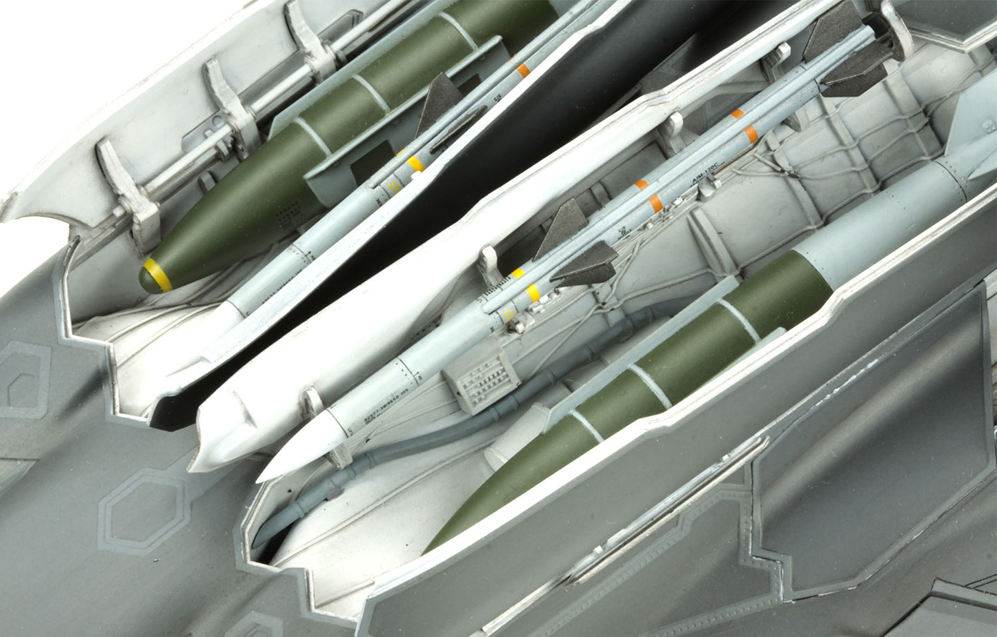 709 - painted model - The weapons bays have excellent details. Precision-guided bombs are included too.