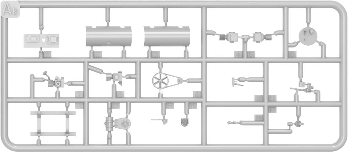 200 - Miniart - 53004 - United States Repairmen with Equipment - sprue