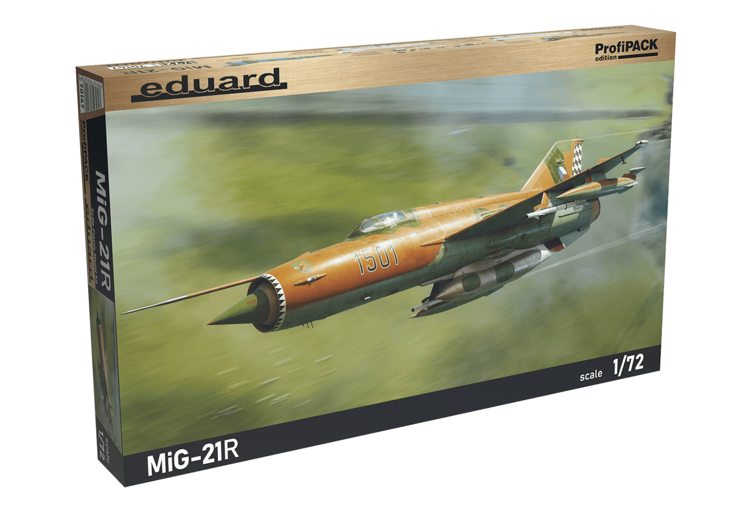 100 - Eduard - 70147 - Mikoyan-Gurevich MiG-21R Fishbed H - box front left angle