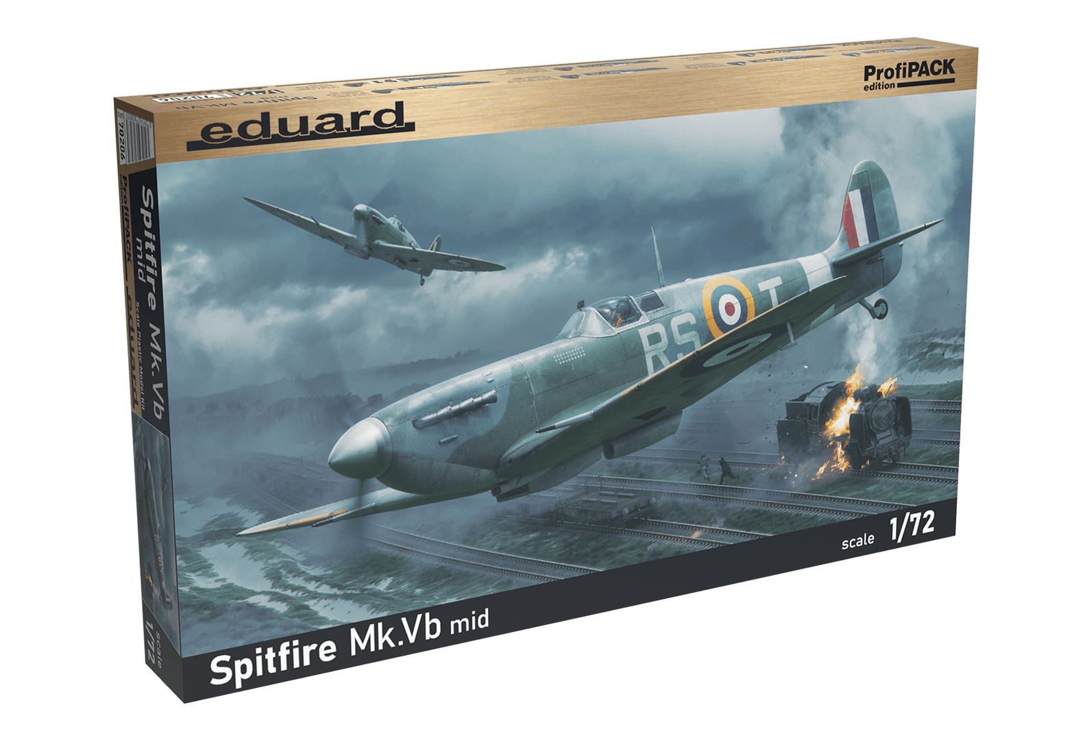 Eduard - 70206 - Supermarine Spitfire Mk Vb (mid) - box front left angle