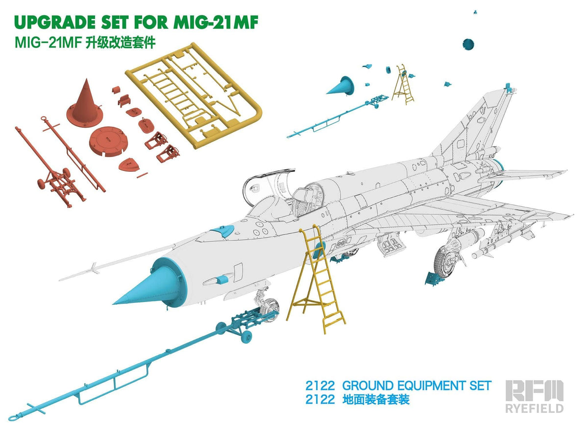 010 - Rye Field Model - 2122 - Mikoyan-Gurevich MiG-21MF Fishbed J Ground Equipment [upgrade kit] - primary image