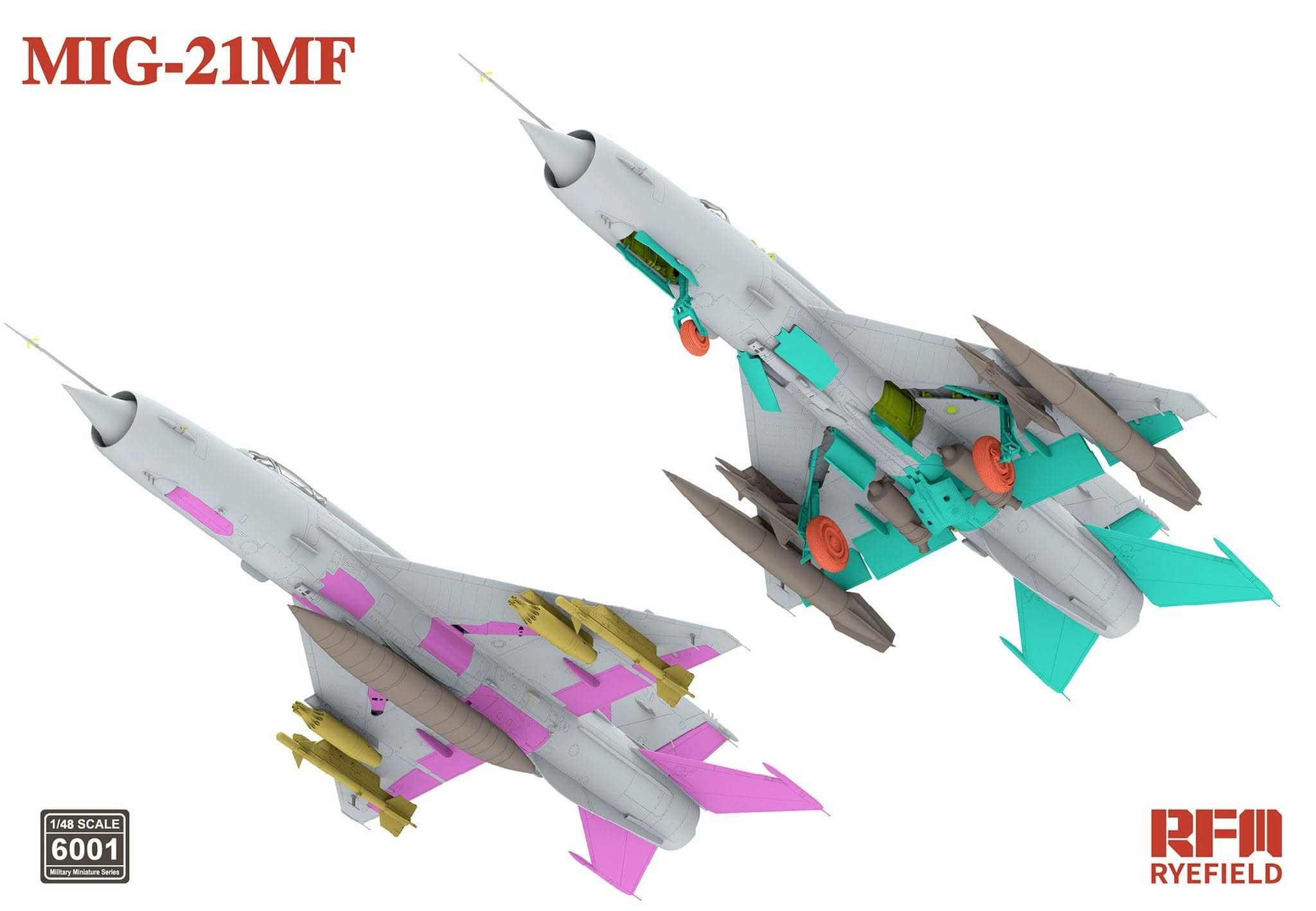 Rye Field Model - 6001 - Mikoyan-Gurevich MiG-21MF Fishbed J - digital model