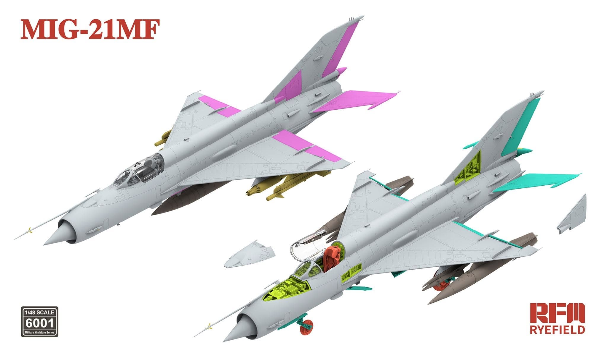 Rye Field Model - 6001 - Mikoyan-Gurevich MiG-21MF Fishbed J - digital model
