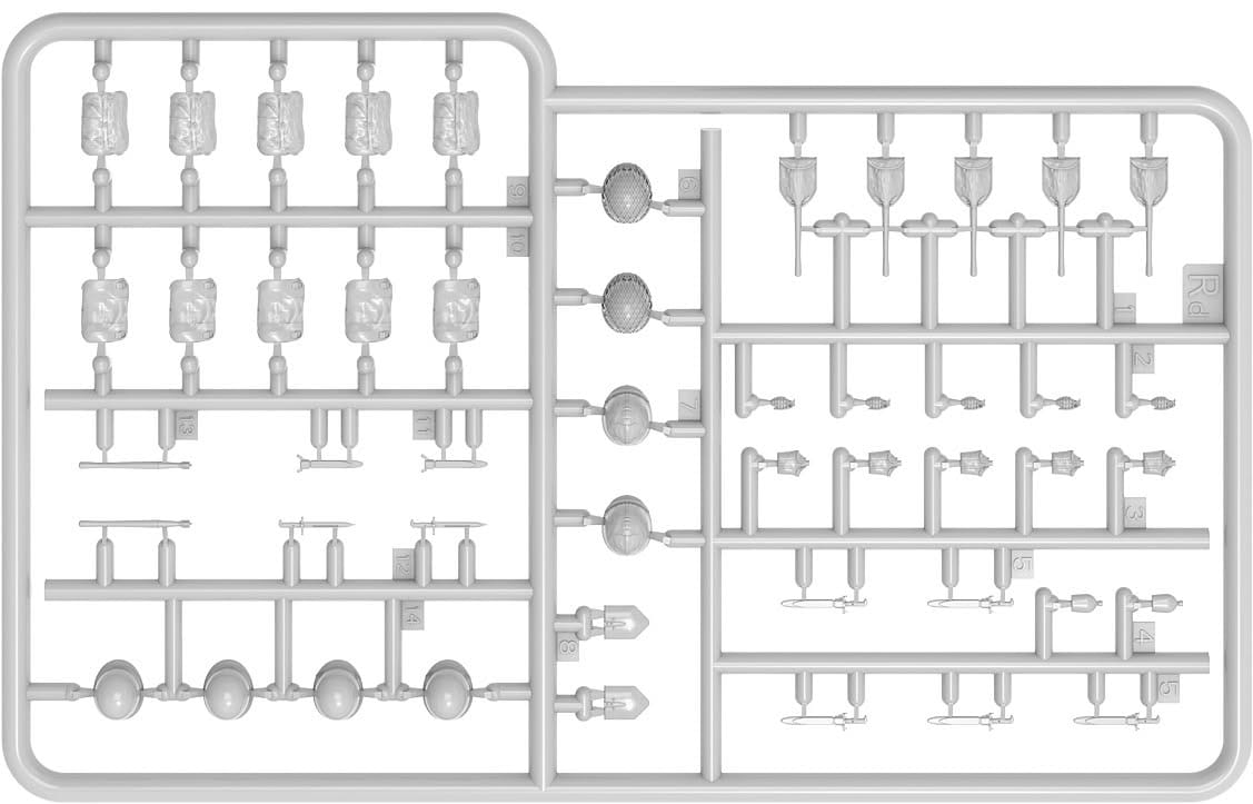 200 - Miniart - 53040 - United States Paratrooper Tank Riders - sprue