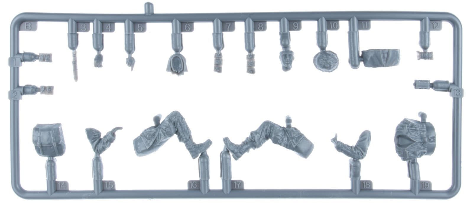 Miniart - 53040 - United States Paratrooper Tank Riders - sprue