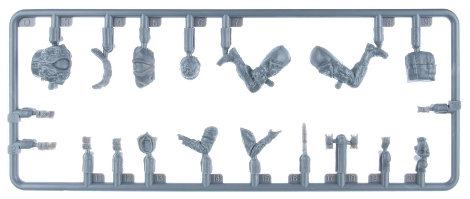 Miniart - 53040 - United States Paratrooper Tank Riders - sprue