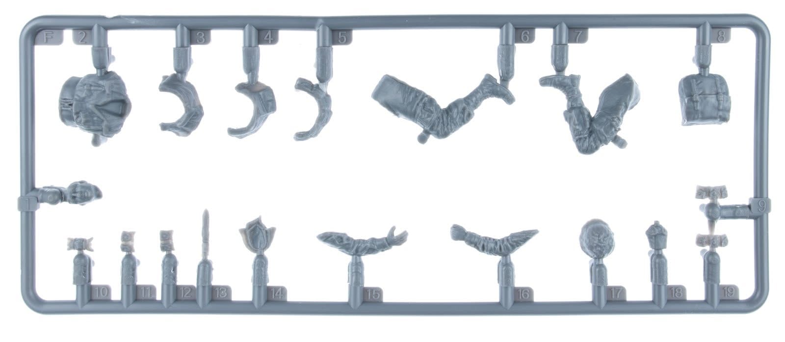 Miniart - 53040 - United States Paratrooper Tank Riders - sprue