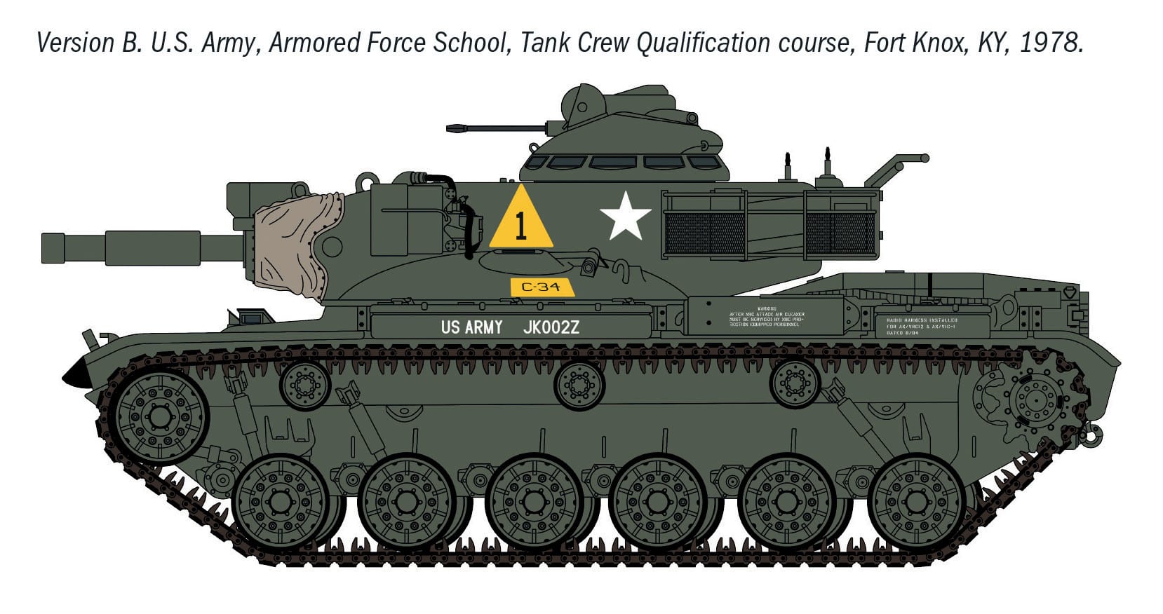 Italeri - 7086 - M60A2 - paint schemes