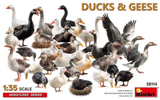 010 - Miniart - 38114 - Ducks and Geese - primary image