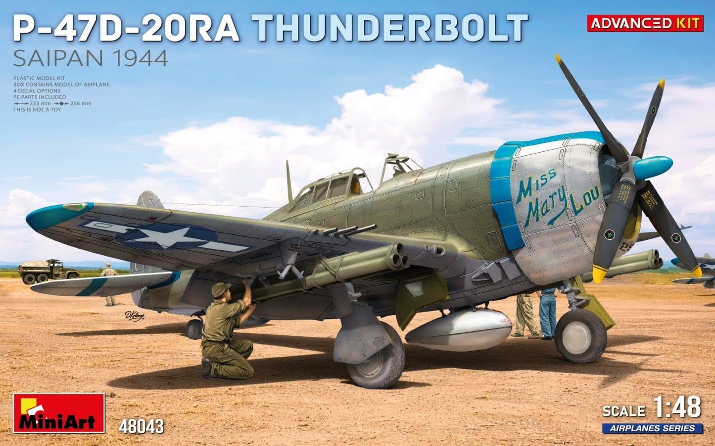 010 - Miniart - 48043 - Republic P-47D-20RA Thunderbolt Razorback - primary image