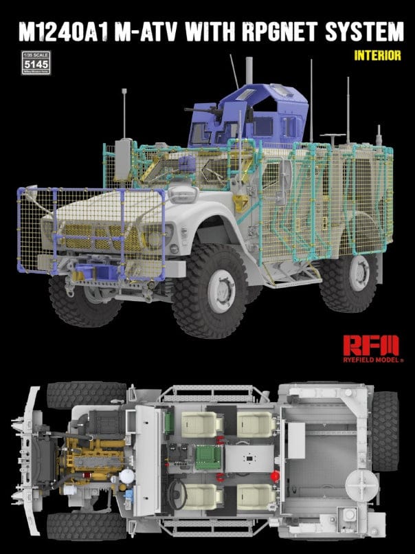 Rye Field Model - 5145 - Oshkosh M1240A1 M-ATV with RPGNET - digital model
