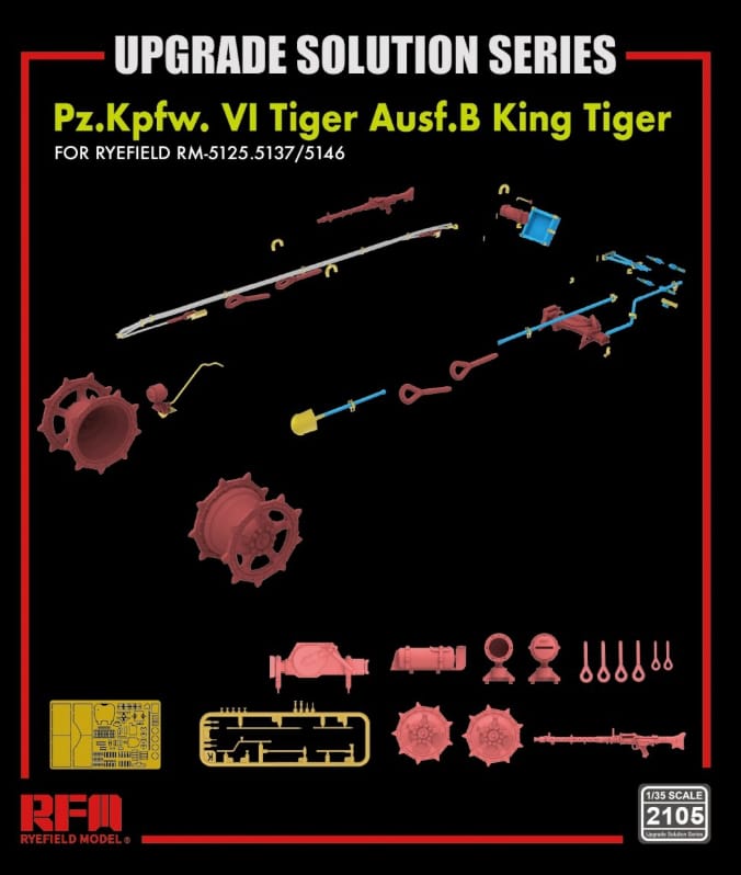 Rye Field Model - 2105 - Henschel Pz.Kpfw. VI Tiger II Ausf. B Königstiger [upgrade kit] - digital model