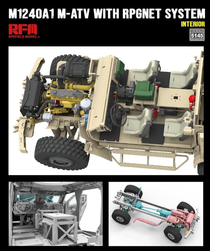 Rye Field Model - 5145 - Oshkosh M1240A1 M-ATV with RPGNET - digital model