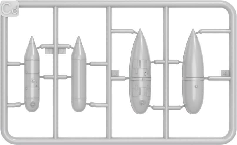 Miniart - 49021 - German Fuel Drop Tanks and Bombs - sprue