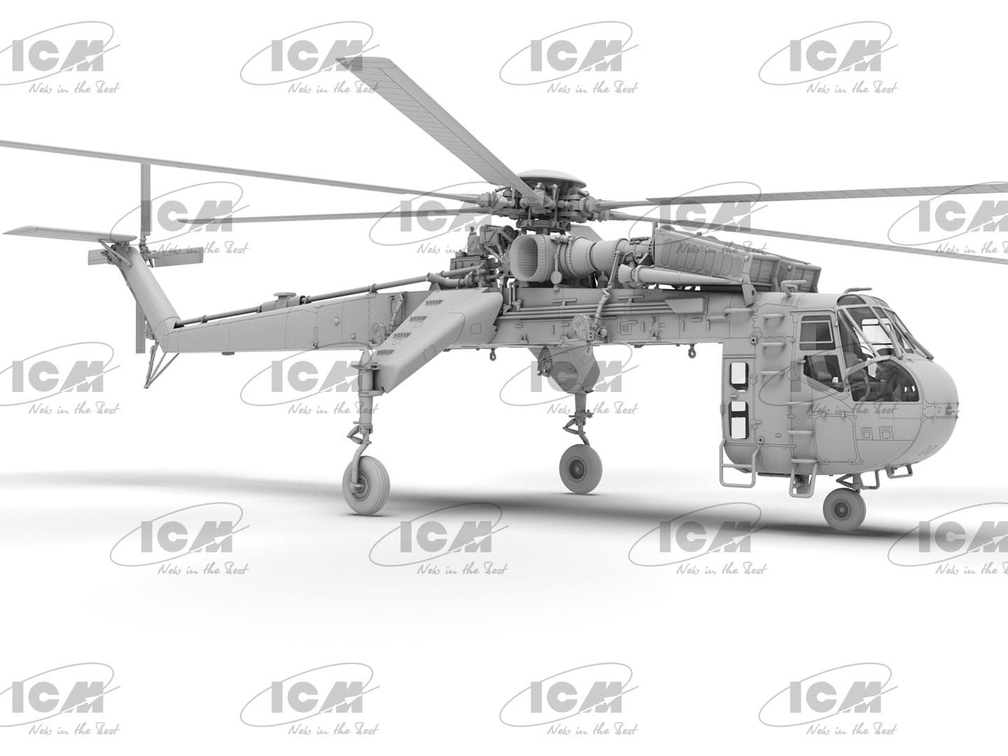 503 - ICM - 72001 - Sikorsky CH-54A Tarhe - digital model