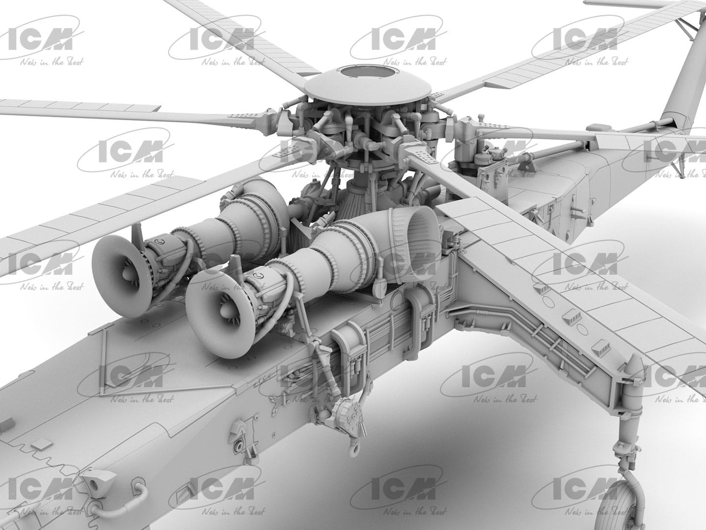 504 - ICM - 72001 - Sikorsky CH-54A Tarhe - digital model