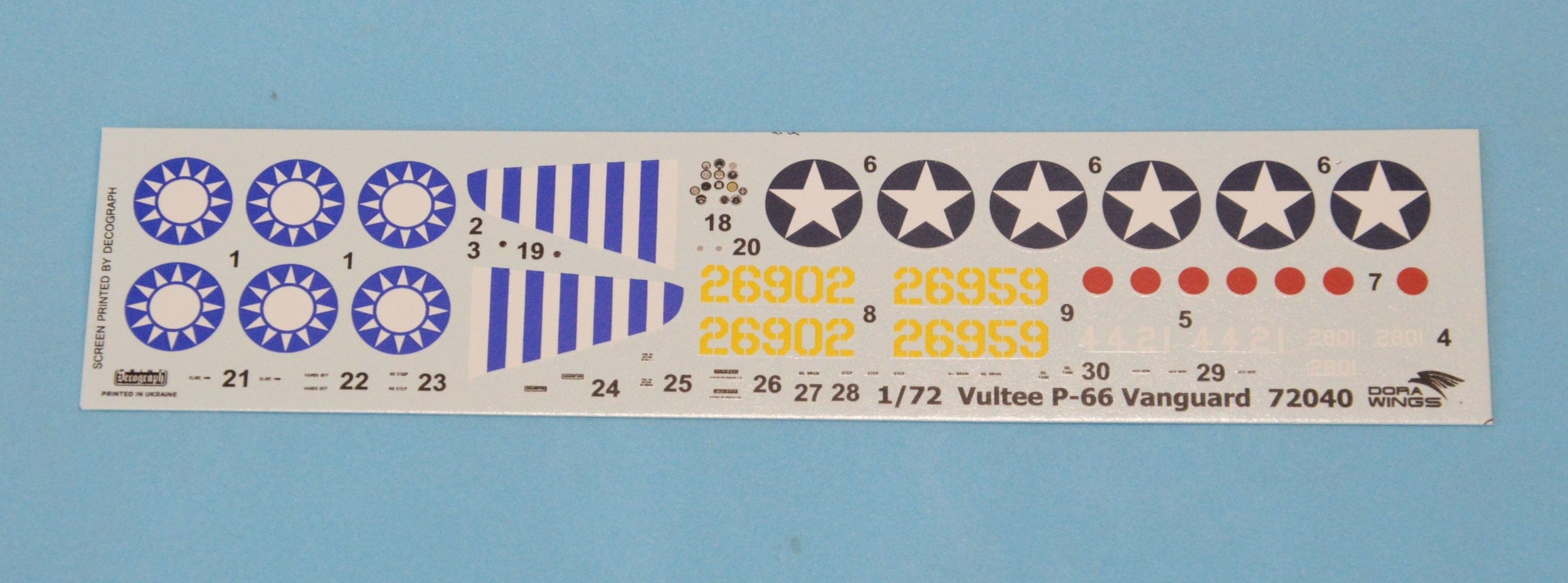 Dora Wings - 72040 - Vultee P-66 Vanguard - decals