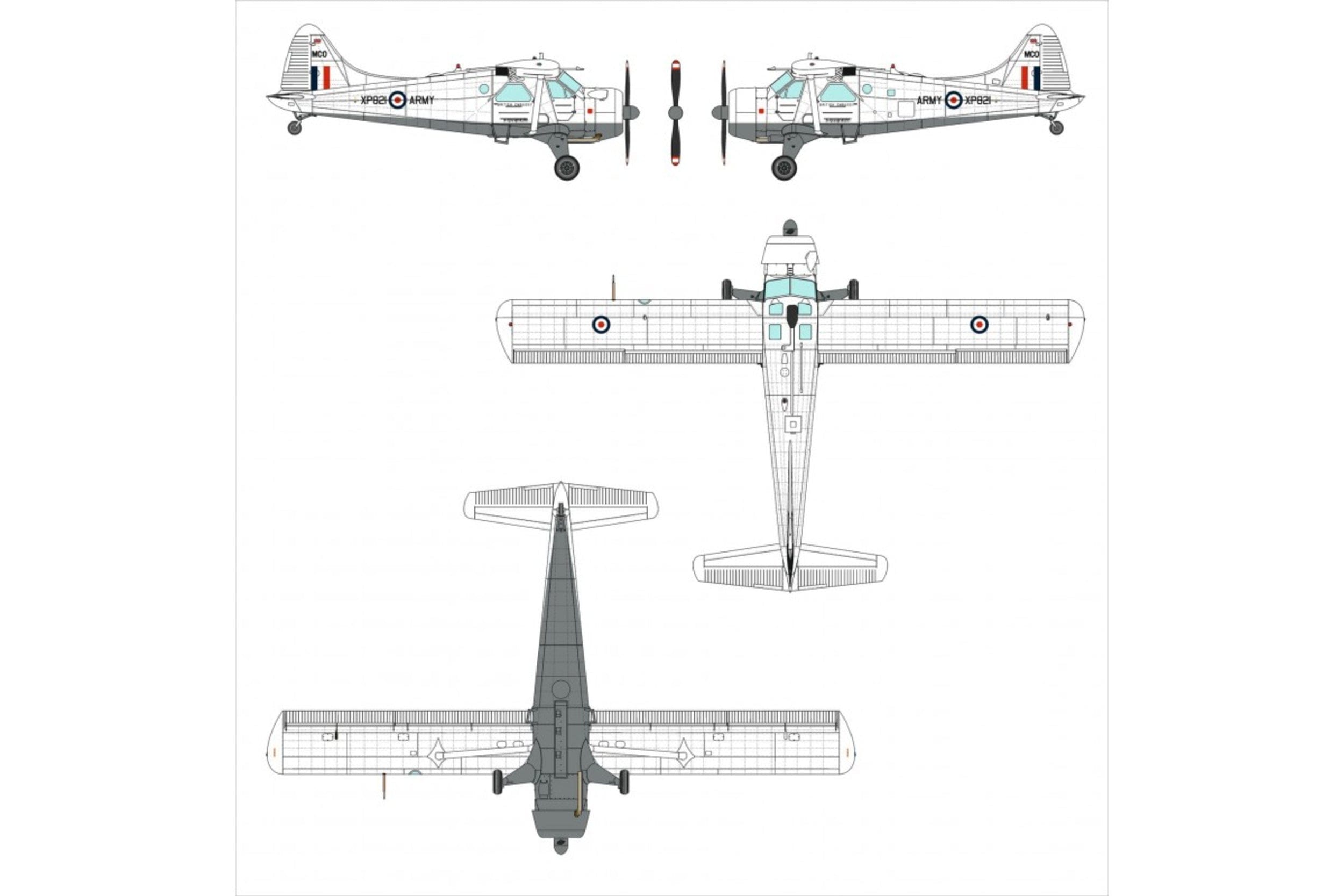 Dora Wings - 72041 - de Havilland Canada Beaver AL Mk I - paint schemes