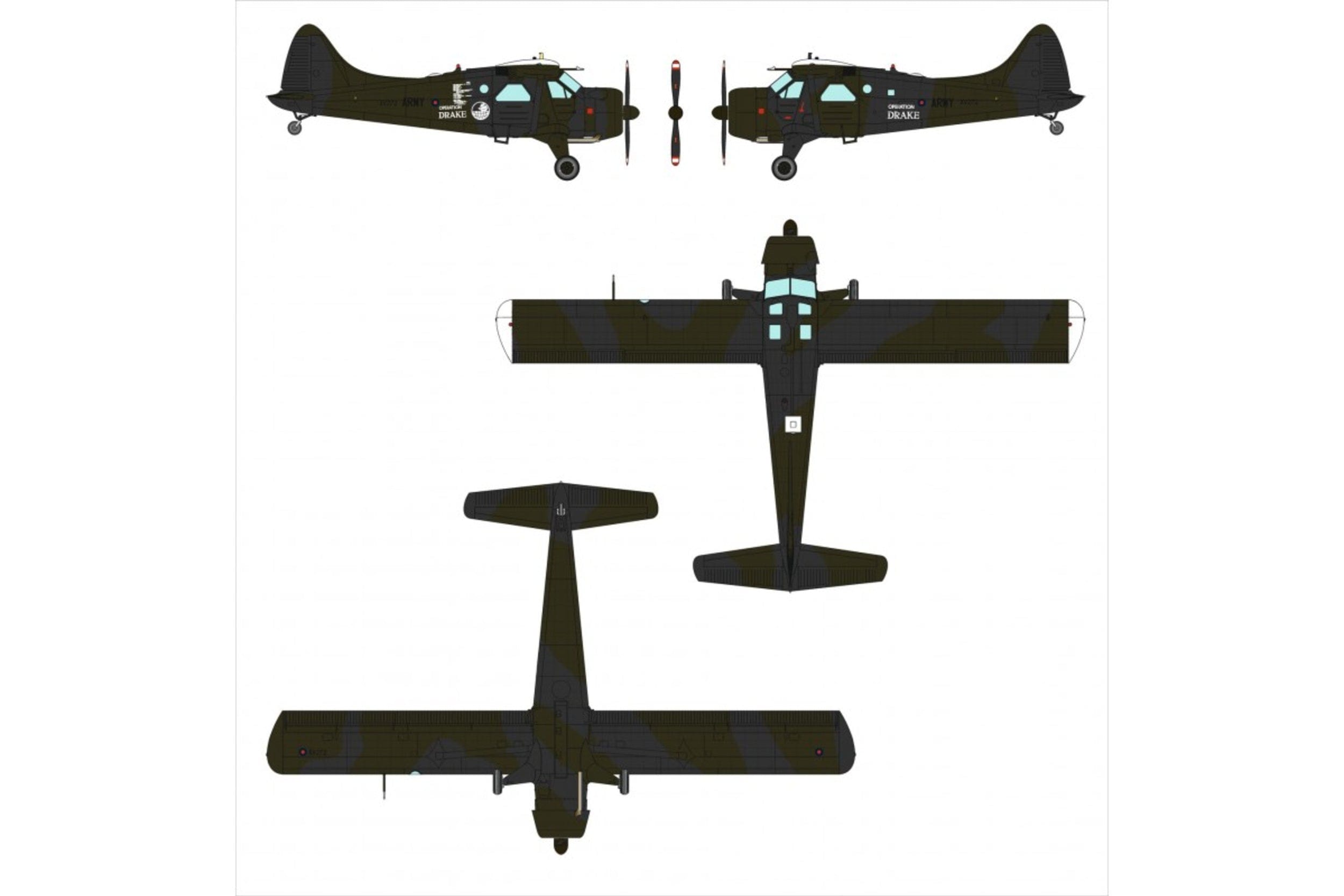 Dora Wings - 72041 - de Havilland Canada Beaver AL Mk I - paint schemes