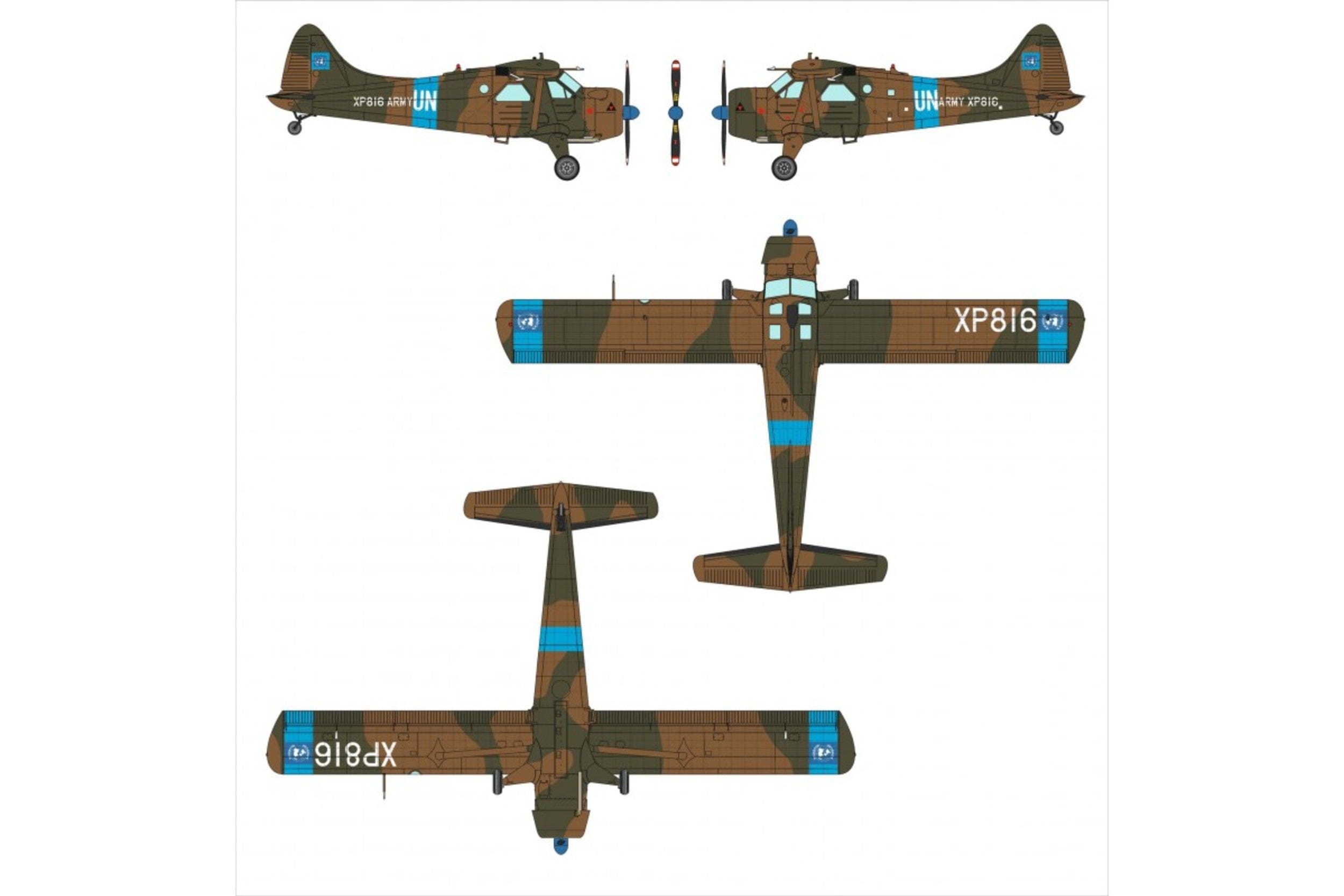 Dora Wings - 72041 - de Havilland Canada Beaver AL Mk I - paint schemes