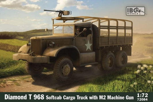 010 - IBG - 72084 - Diamond T 968 4-ton 6x6 Softcab with M2 HMG - primary image