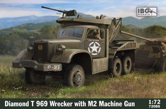 010 - IBG - 72085 - Diamond T 969 4-ton 6x6 Wrecker with M2 HMG - primary image