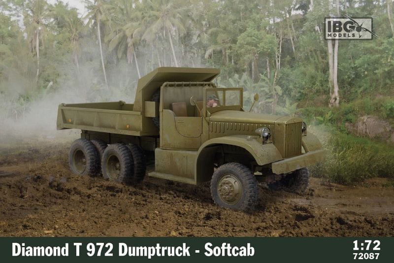 010 - IBG - 72087 - Diamond T 972 4-ton 6x6 Softcab Dumper - primary image