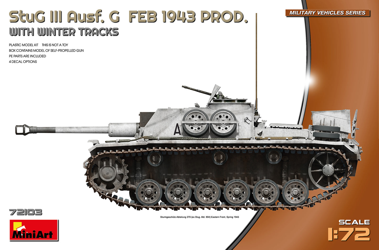 Alkett StuG III Ausf. G (février 1943) avec Winterketten